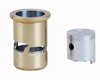 Cylinder with piston