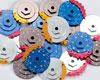 Caliper Brake Disc CNC Alloy Blue/Gold (2pcs.) (for 1/10)