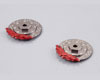 Caliper Brake Disc CNC Alloy Grey/Red (2pcs.) (for 1/10)