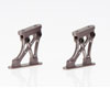 Rear Wing Mount CNC Alloy, Grau/Nieder "1/10"