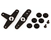 Servo arm set with adapters for most popular servos