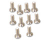 Śruby tytanowe z łbem płaskim M3 x 10 mm (10)