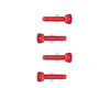 Wkręt czerwony M3x15mm (z łbem walcowym) - 4 szt.
