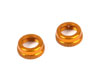 T4 Alu Shock Cap Nut with Vent Hole - Orange (2)