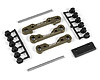 XB808 Alu Rear Lower Susp. Holders Set - Swiss 7075 T6 (7 mm) - Hard Coated