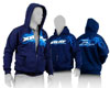 XRAY Sweater Hooded with Zipper - Blue (S)