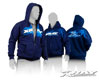 XRAY Sweater Hooded with Zipper - Blue (XXL)
