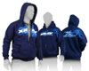 XRAY Sweater Hooded with Zipper - Blue (XXXL)