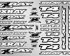 XRAY T4 Body Sticker white