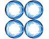 XRAY XT8 Wheel Stickers - Die-Cut - Blue